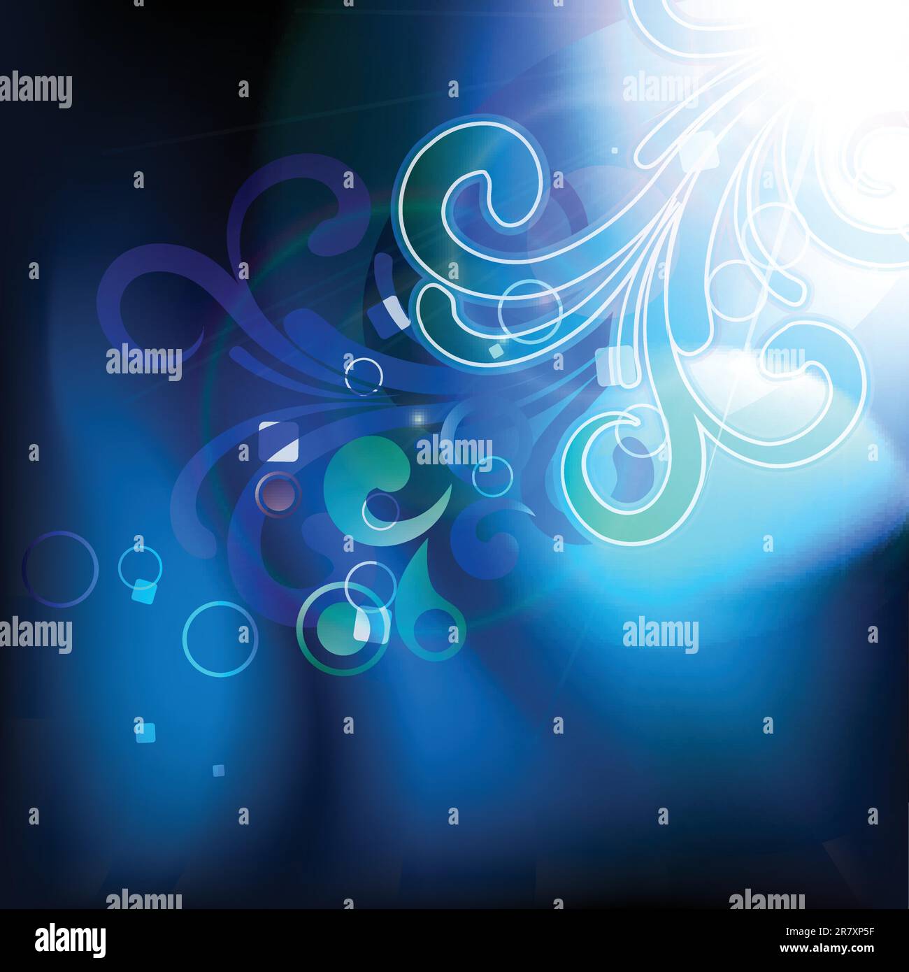 abstract blue vector style shiny background Stock Vector Image & Art ...