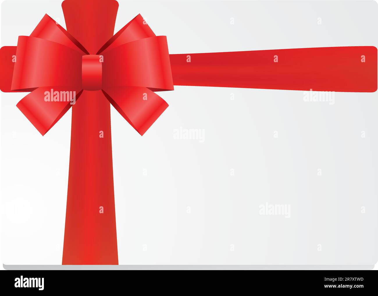 red bow vector illustration isolated on white background Stock Vector ...