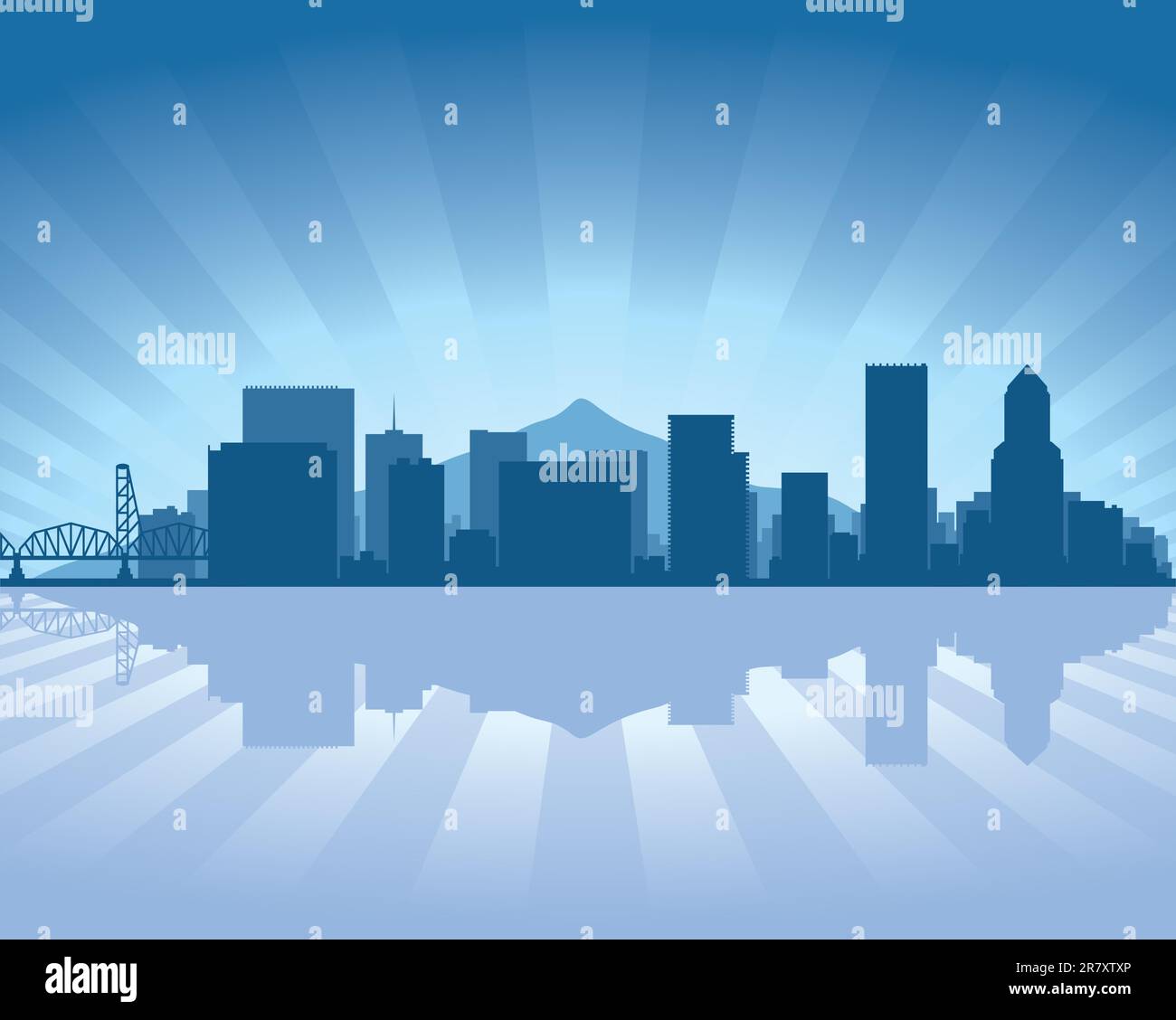 Portland Nice Oregon portland downtown Stock Vector Images - Alamy