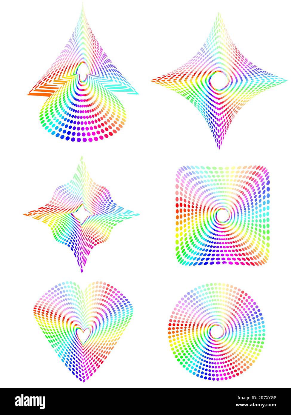 vector illustration of colorful dots on white background Stock Vector ...