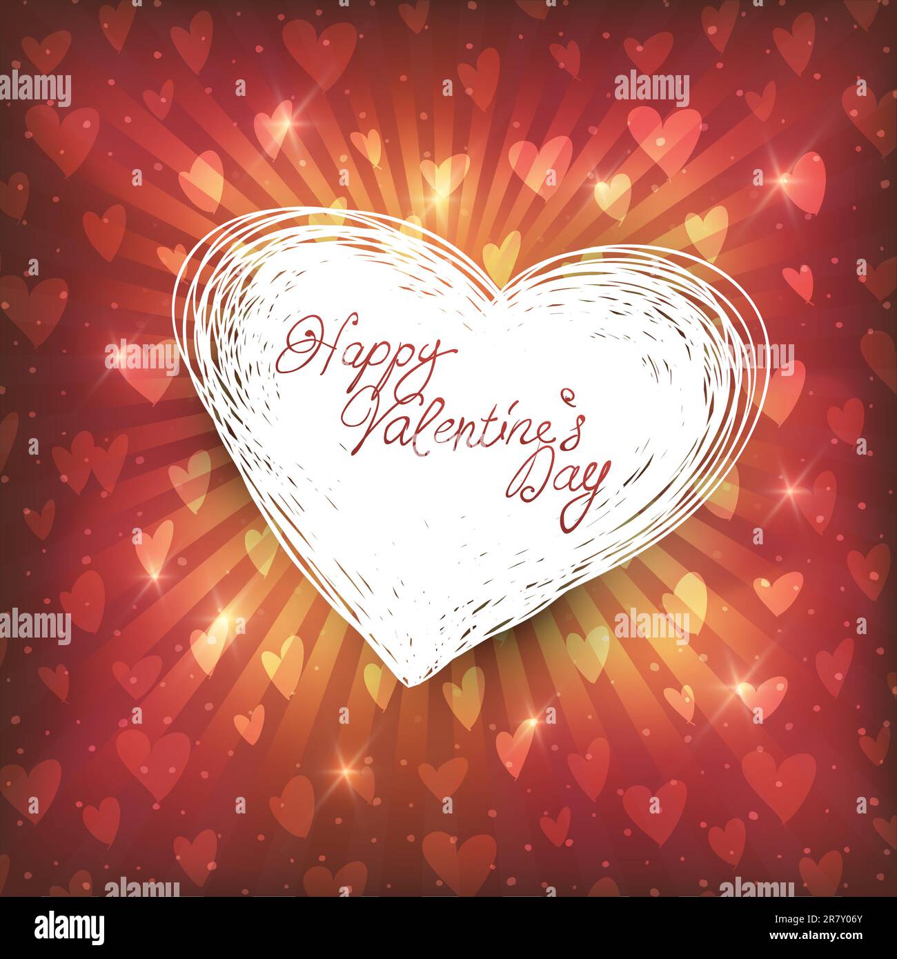 Happy Valentines day, vector illustration Stock Vector Image & Art - Alamy
