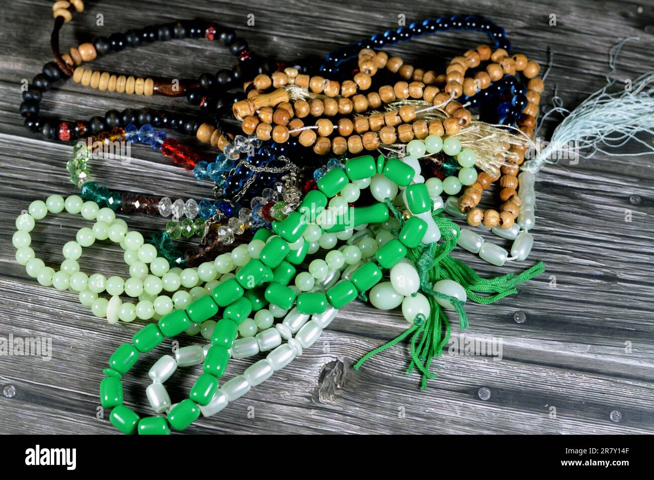 Prayer beads, a form of beadwork used to count the repetitions of