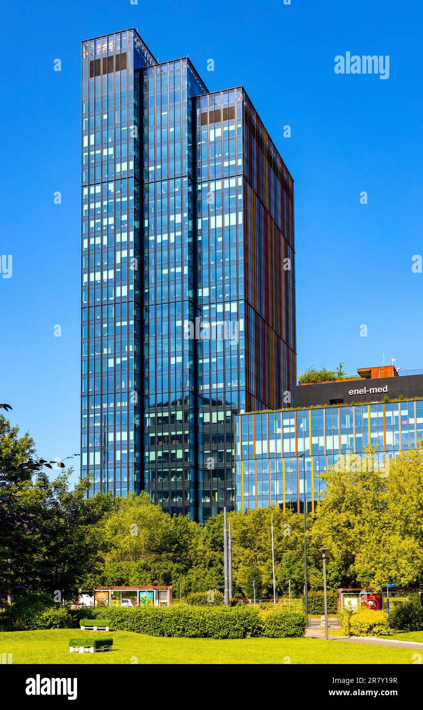 Warsaw, Poland June 4, 2023 Forest office and retail complex by HB