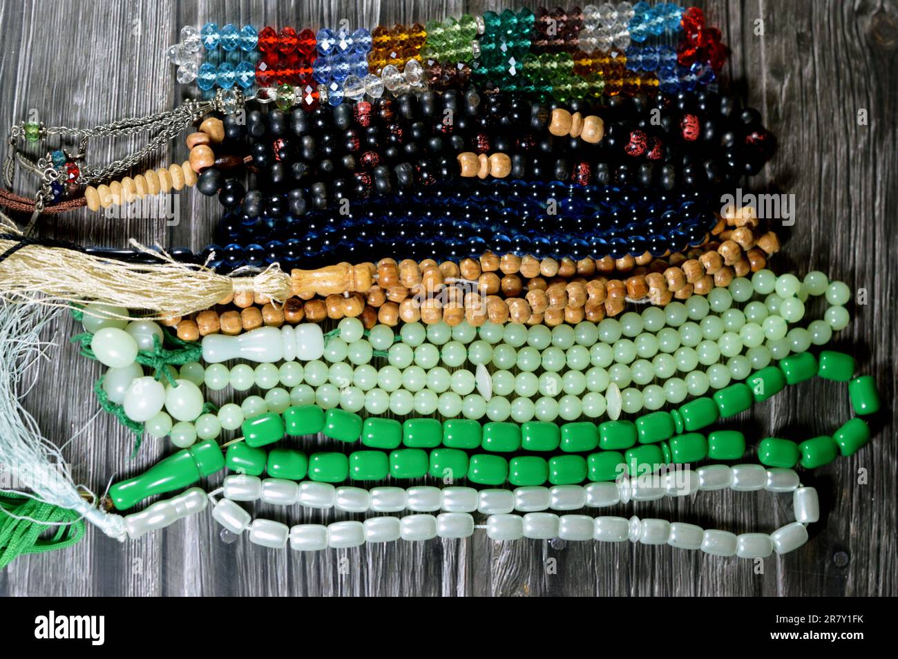 Prayer beads, a form of beadwork used to count the repetitions of