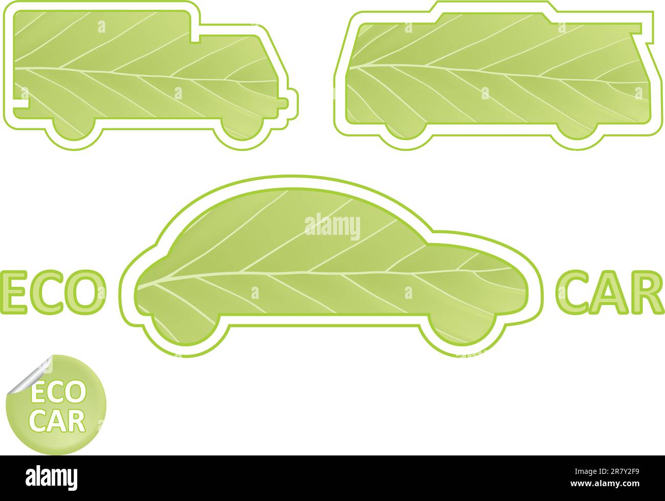 Eco Car Emblems vector Stock Vector Image & Art Alamy