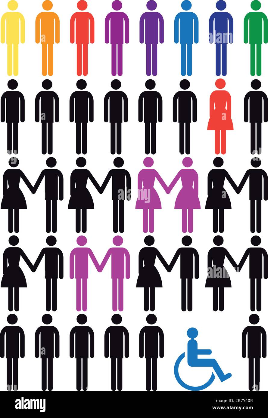 Diversity Concept Vector People Icon Set Stock Vector Image Art Alamy