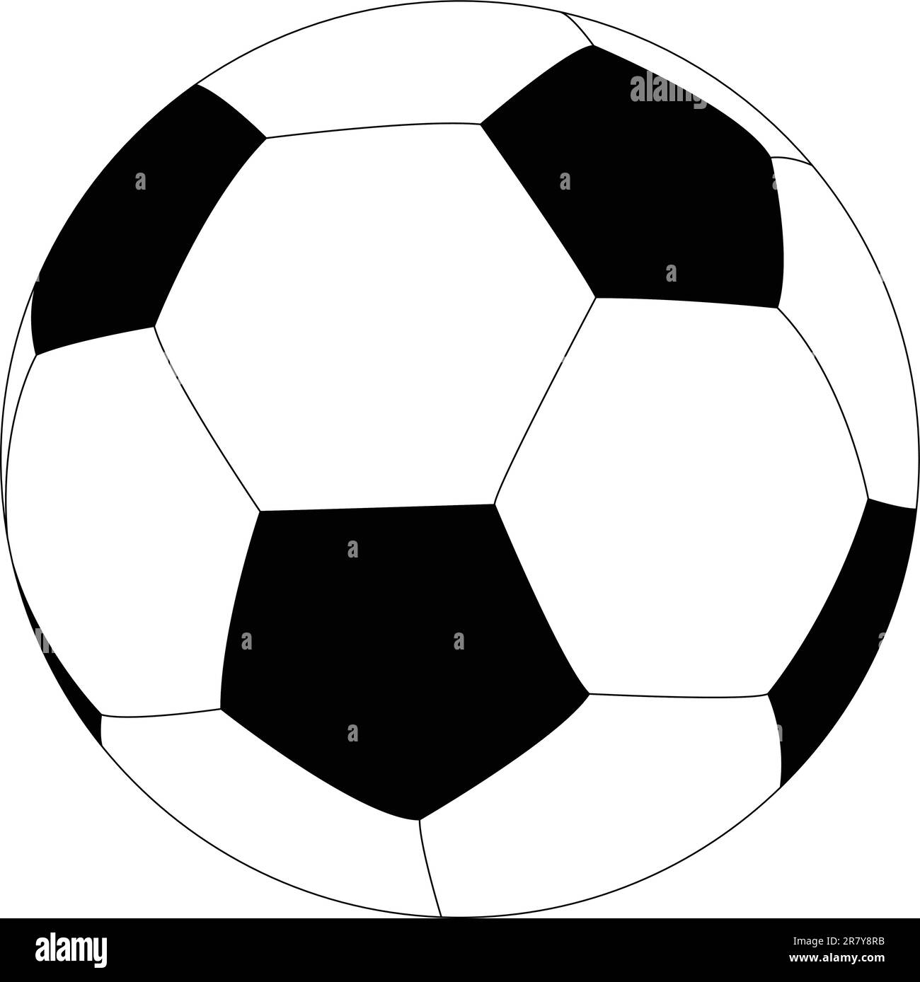 Illustration of soccer ball vector Stock Vector Image & Art Alamy