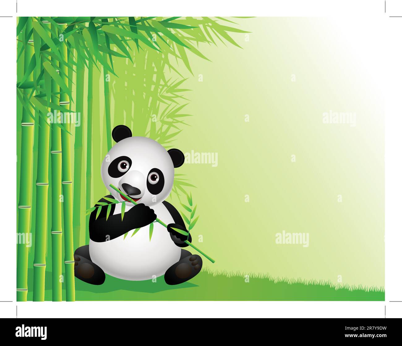 Vector Illustration Panda Cartoon Stock Vector Image & Art - Alamy