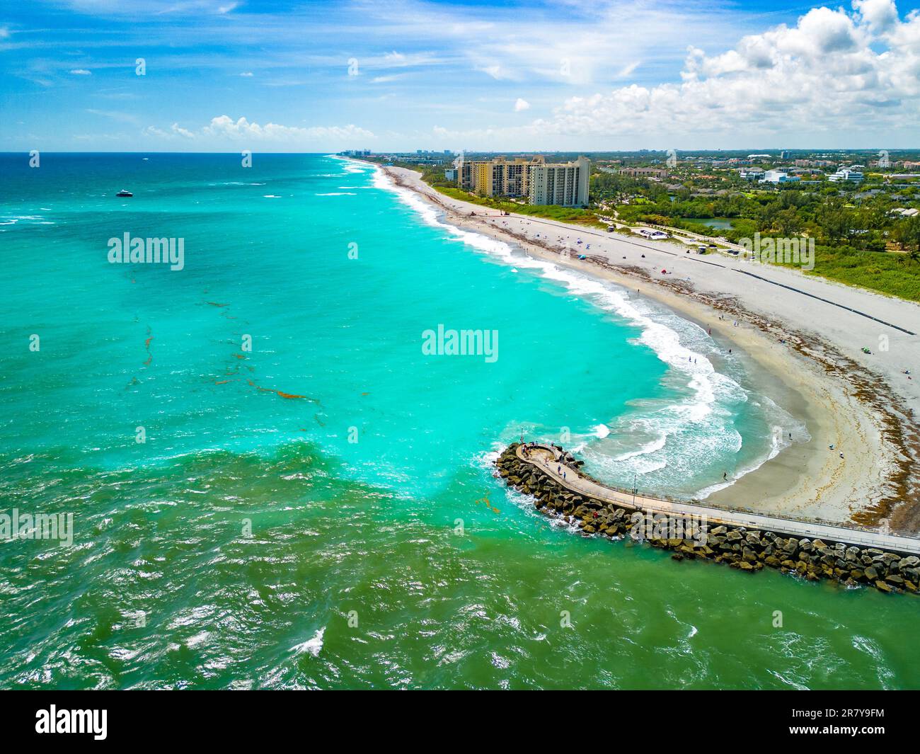 DuBois Park, Jupiter Beach and inlet, areal views, Florida, USA Stock Photo Alamy