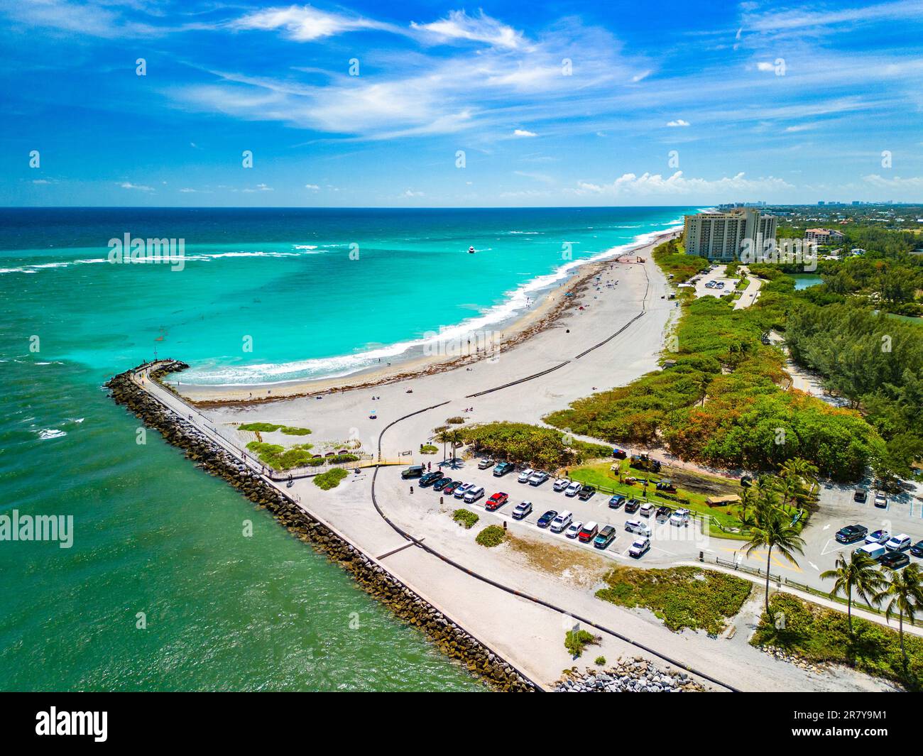 DuBois Park, Jupiter Beach and inlet, areal views, Florida, USA Stock Photo Alamy