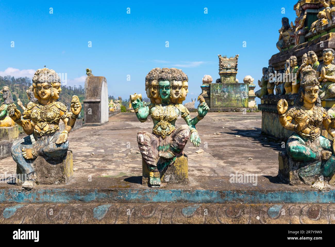 Hindu Temple on the road to Nuwara Eliya in the highlands of Sri Lanka