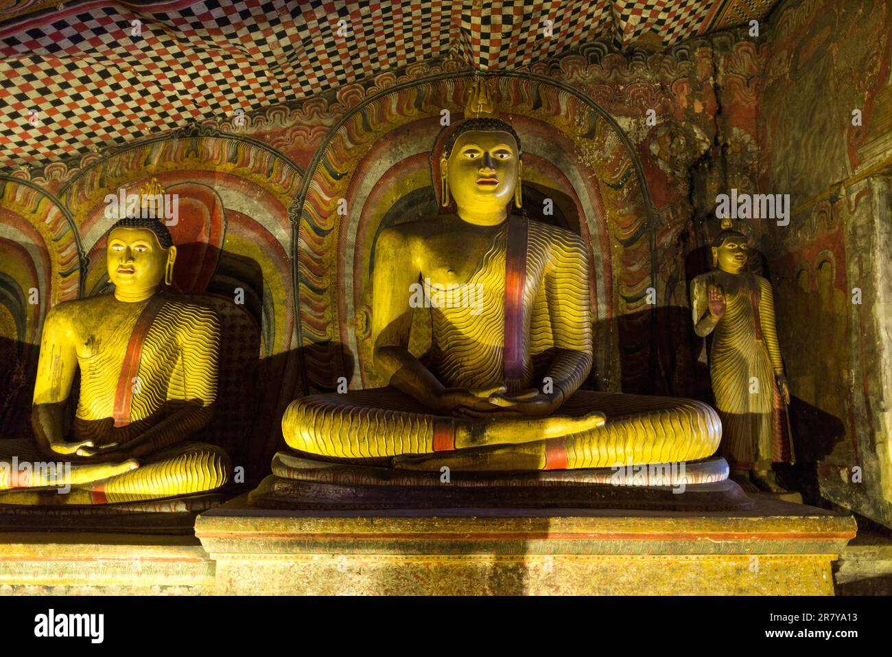 The golden temple of Dambulla is world heritage site and has a total of