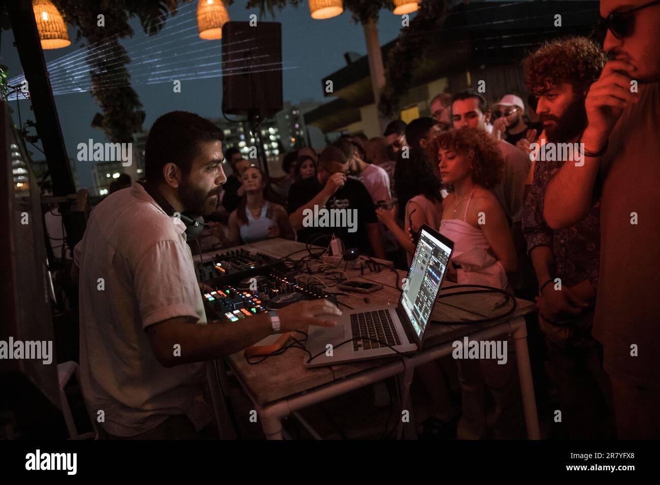 how does the night life in Damascus- Syria look like in 2023? Stock Photo
