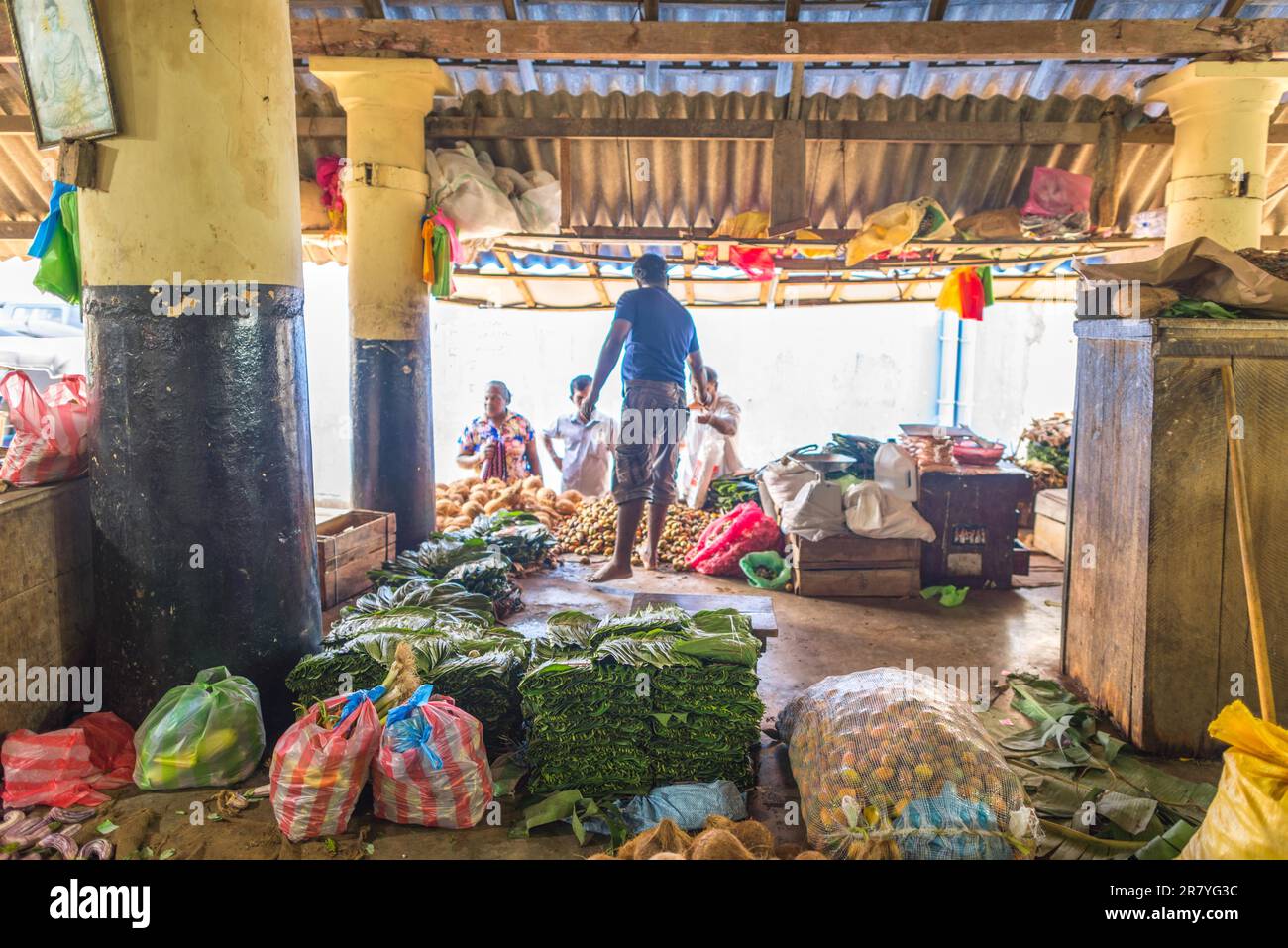 The Dutch Market with all kinds of vegetables and tropical fruits in ...