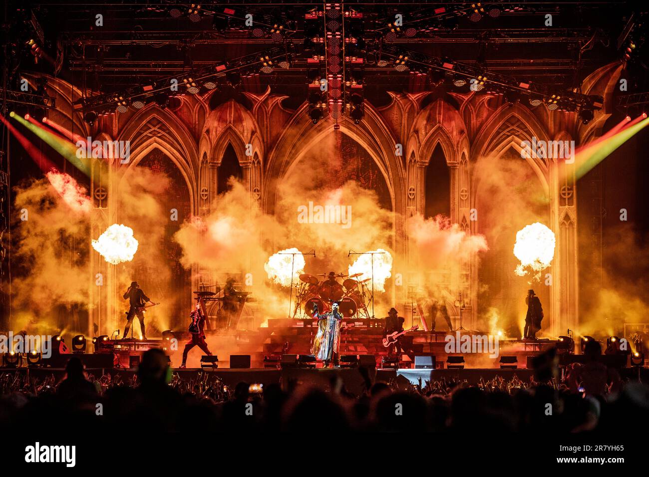 Solvesborg, Sweden. 10th, June 2023. The Swedish rock band Ghost