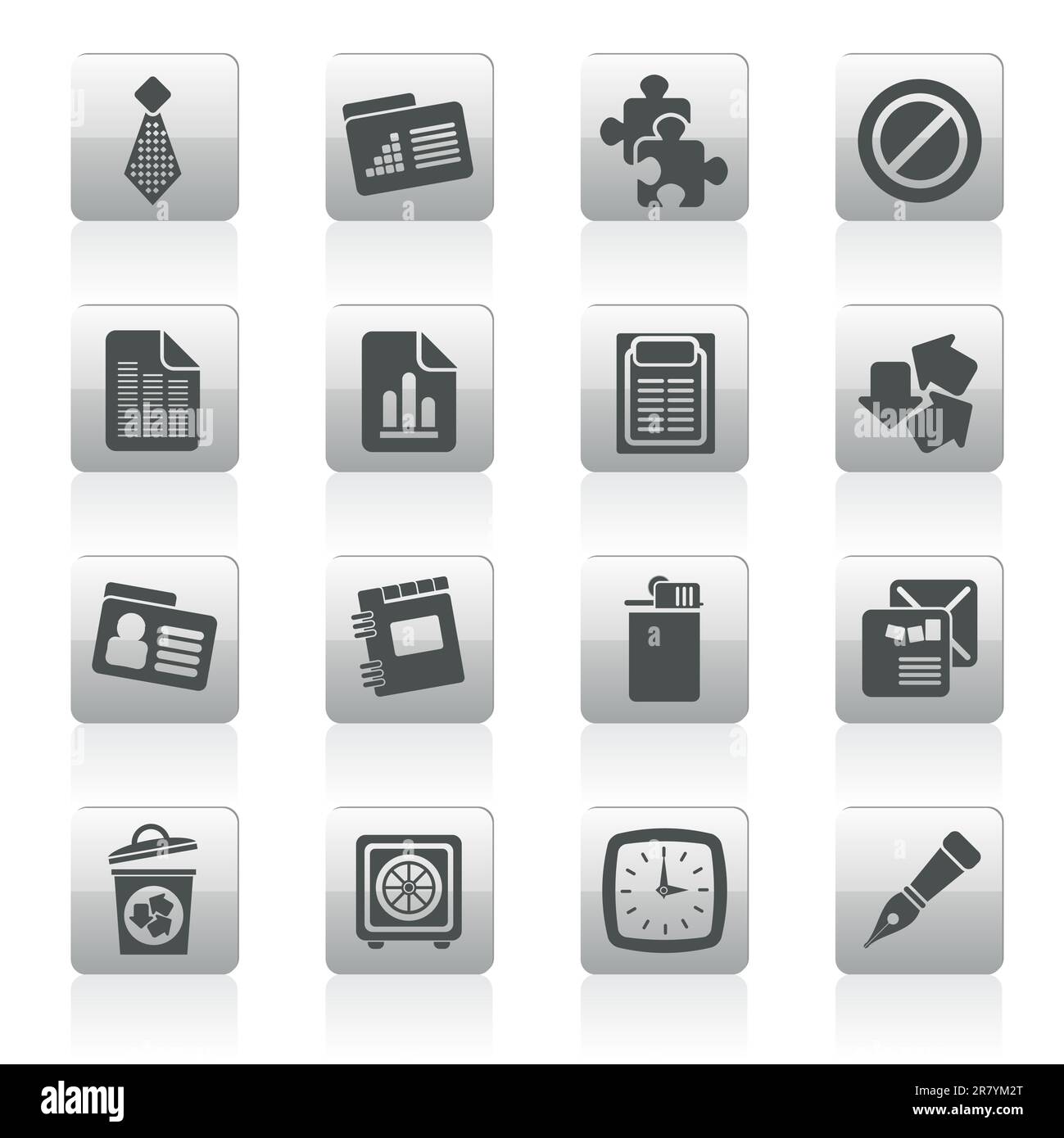 Business and Office Icons - vector icon set Stock Vector