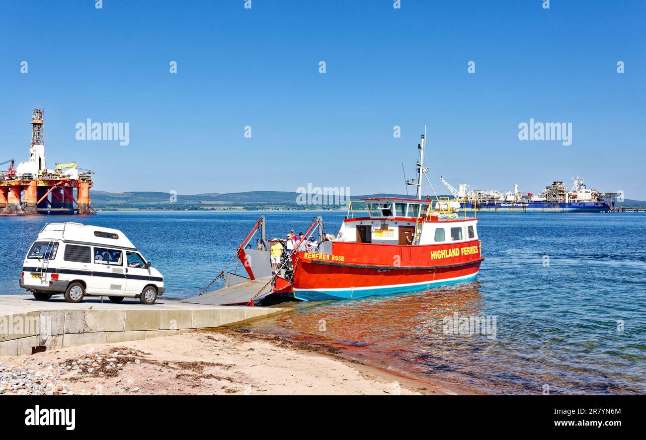 Cromarty Scotland Nigg - Cromarty Ferry the red Renfrew Rose in early ...