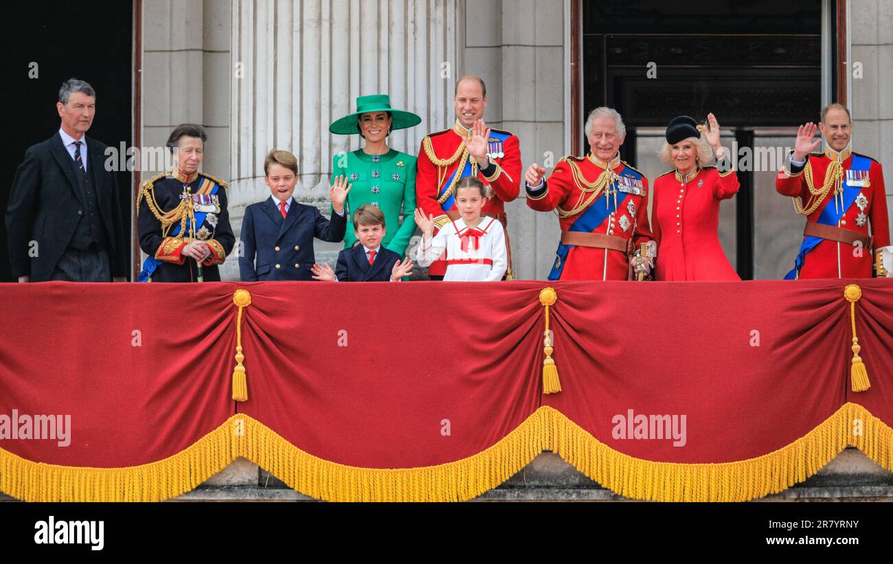 London, England, UK. 17th June, 2023. The annual Trooping The Colour parade to celebrate the birthday of the monarch, His Royal Highness King Charless III, attended by the Royal Family. Credit: Edler Images/Alamy Live News Stock Photo