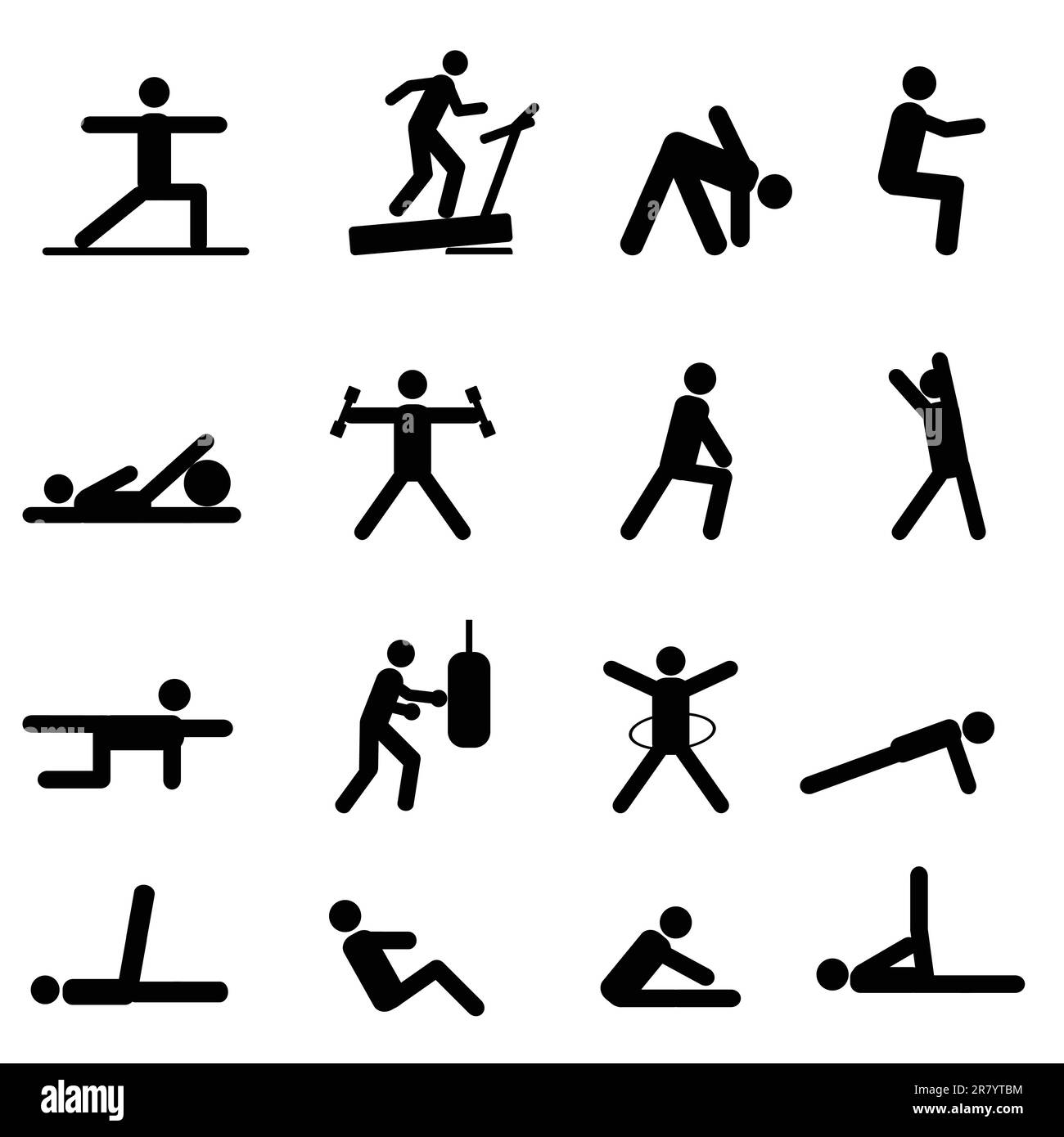 Exercise icon hi-res stock photography and images - Alamy
