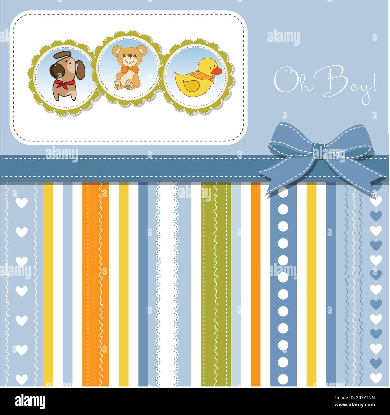 new baby announcement card Stock Vector Image & Art Alamy