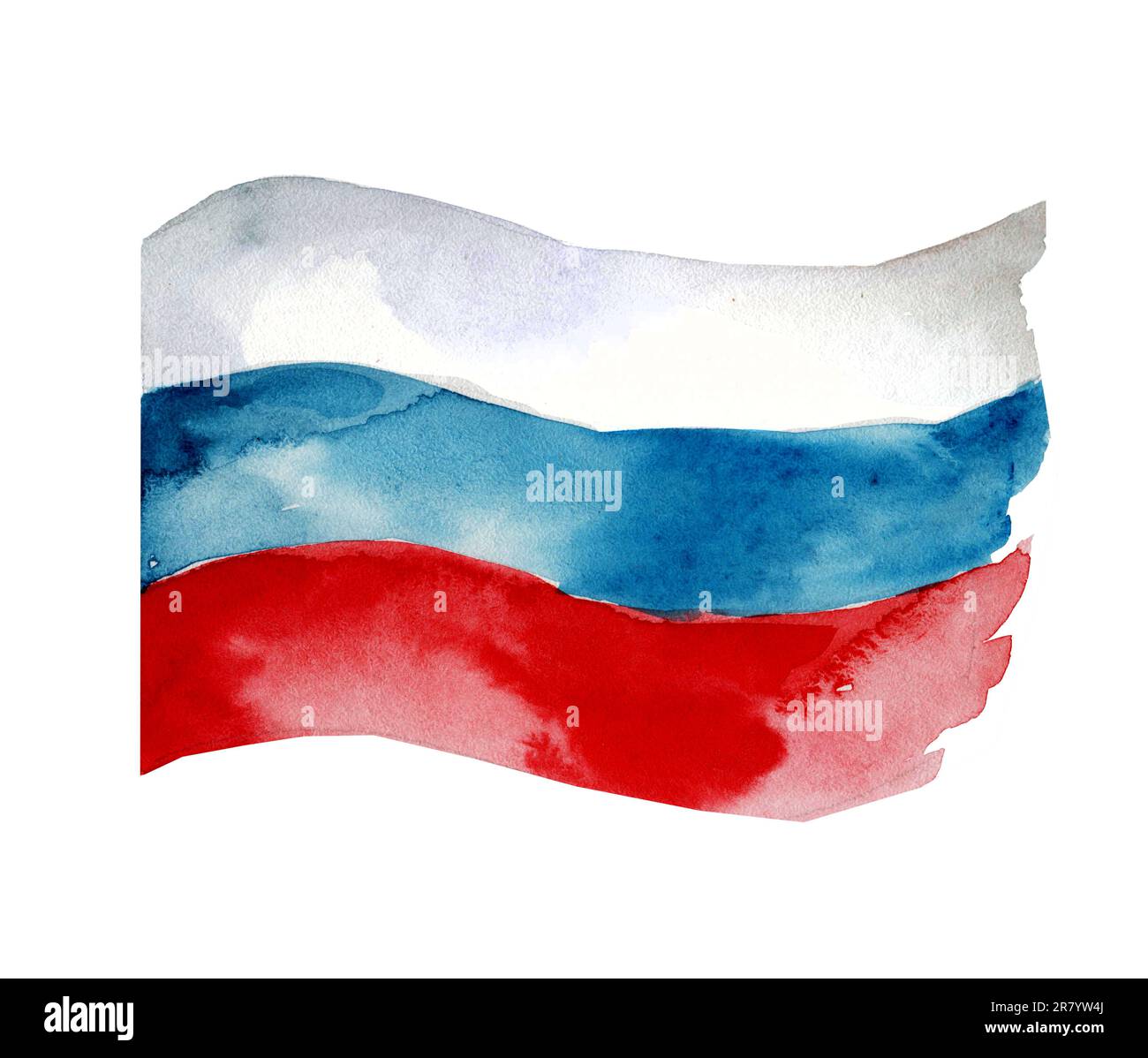 Russian Flag White Transparent, Drawing The Russian Flag Vector Material,  Watercolor, Russia, Flag PNG Image For Free Download