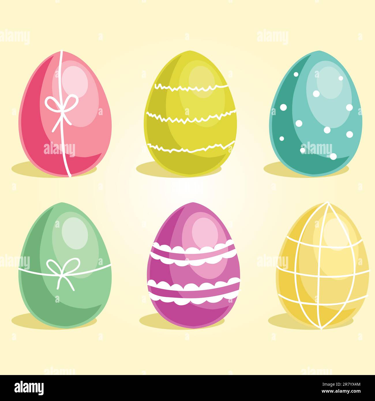Easter eggs, vector illustration Stock Vector Image & Art - Alamy