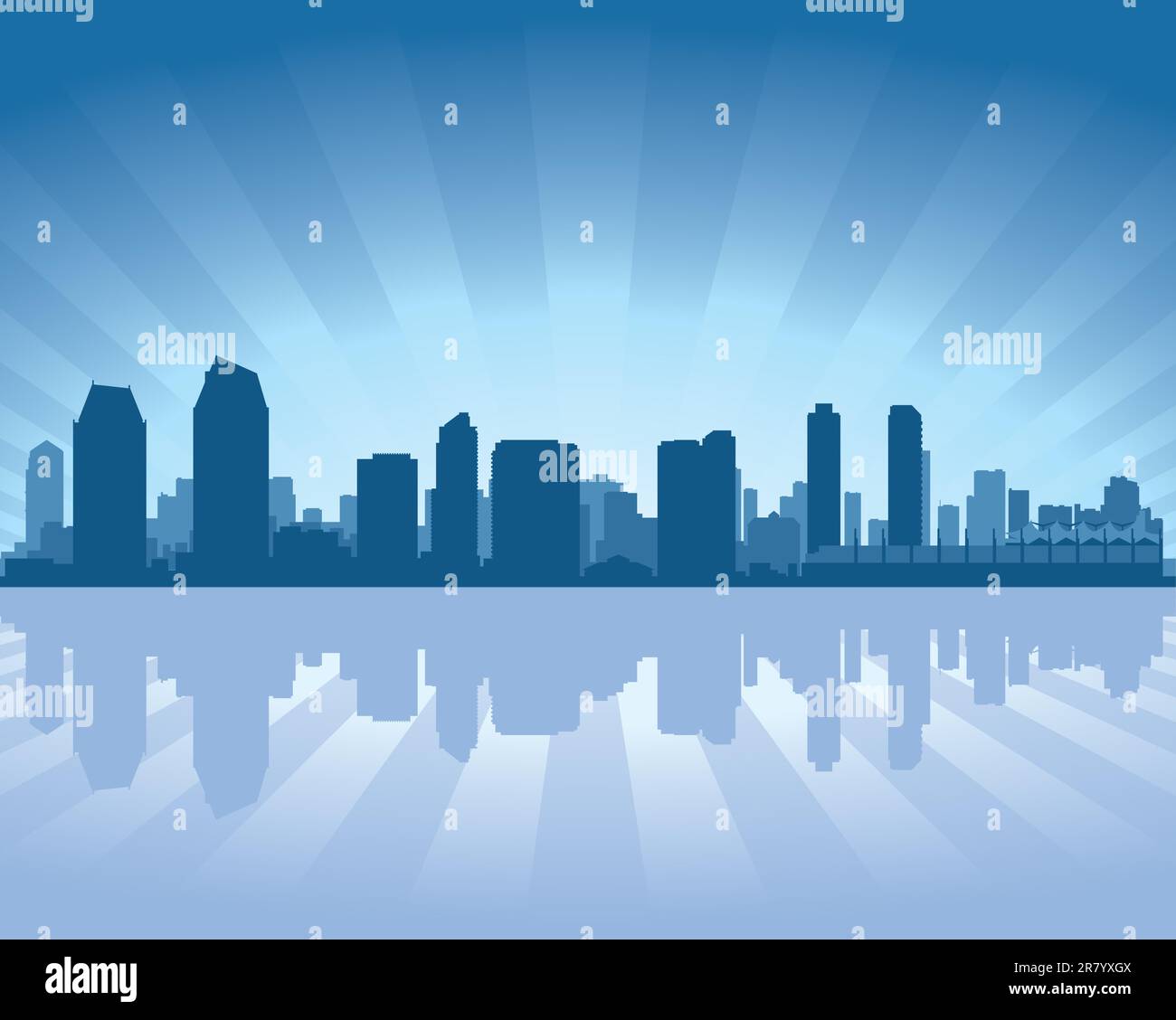 San diego silhouette skyline hi-res stock photography and images - Alamy