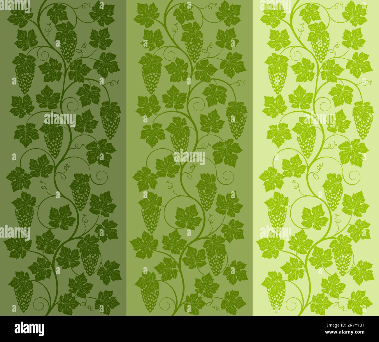 Seamless floral background with a vine. Vector illustration Stock