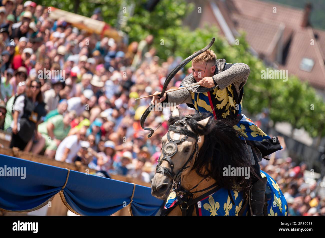 Horb Am Neckar, Germany. 18th June, 2023. A participant dressed as a ...
