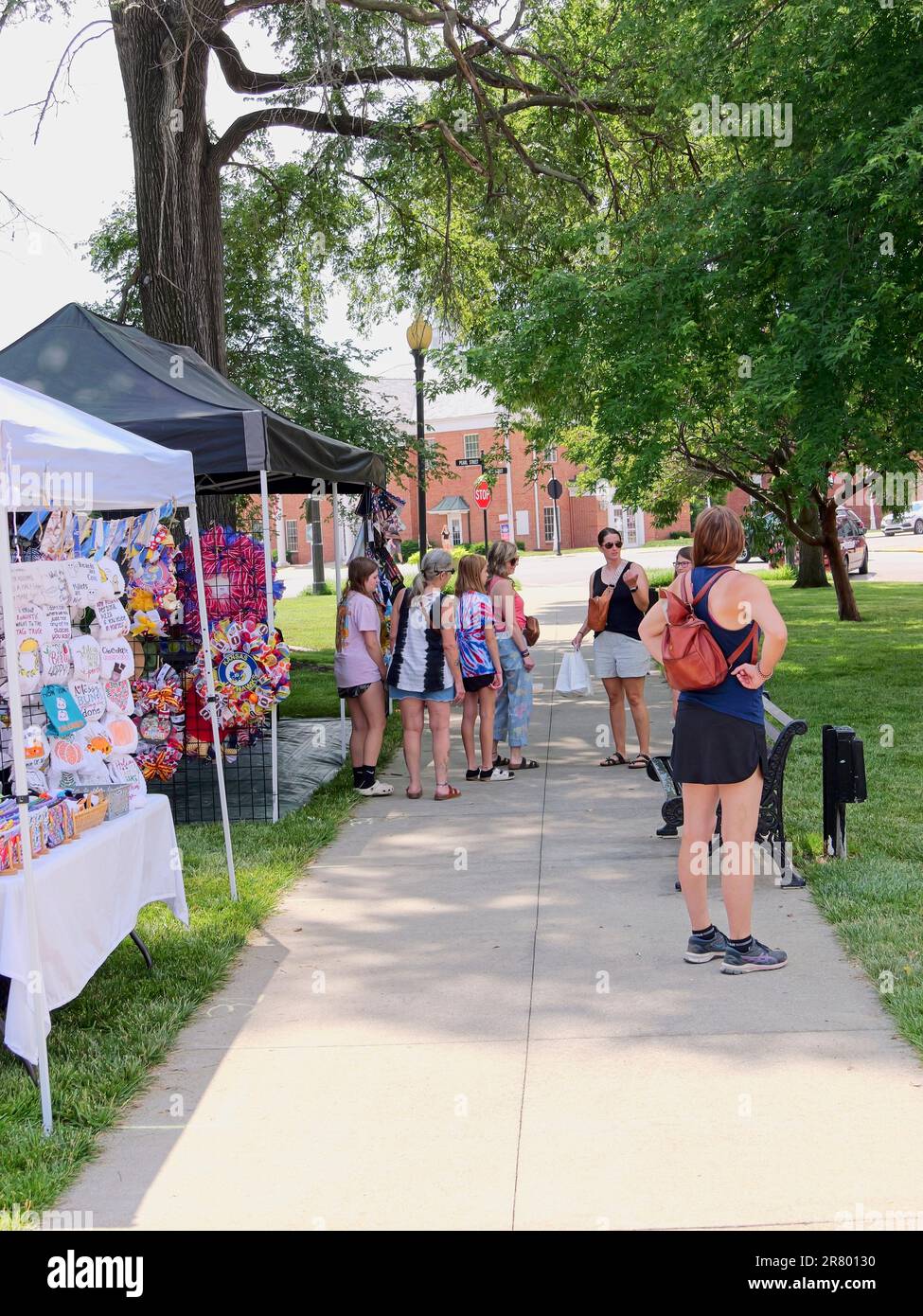 Paola, Kansas June 17, 2023 Miami County Kansas Museum Craft and Vendor Festival Stock Photo