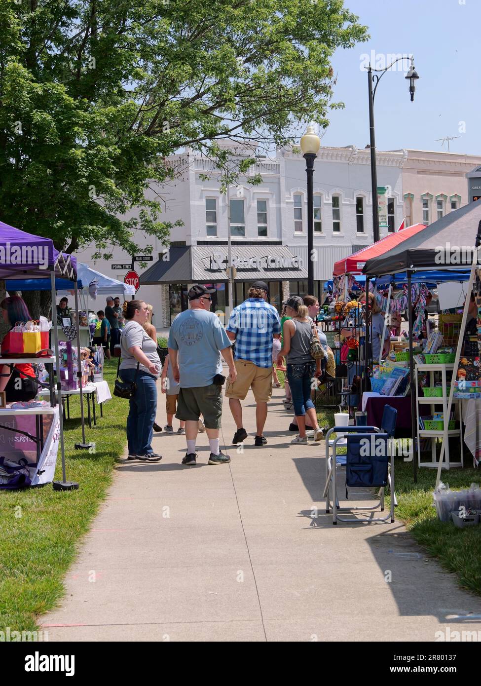 Paola, Kansas June 17, 2023 Miami County Kansas Museum Craft and Vendor Festival Stock Photo