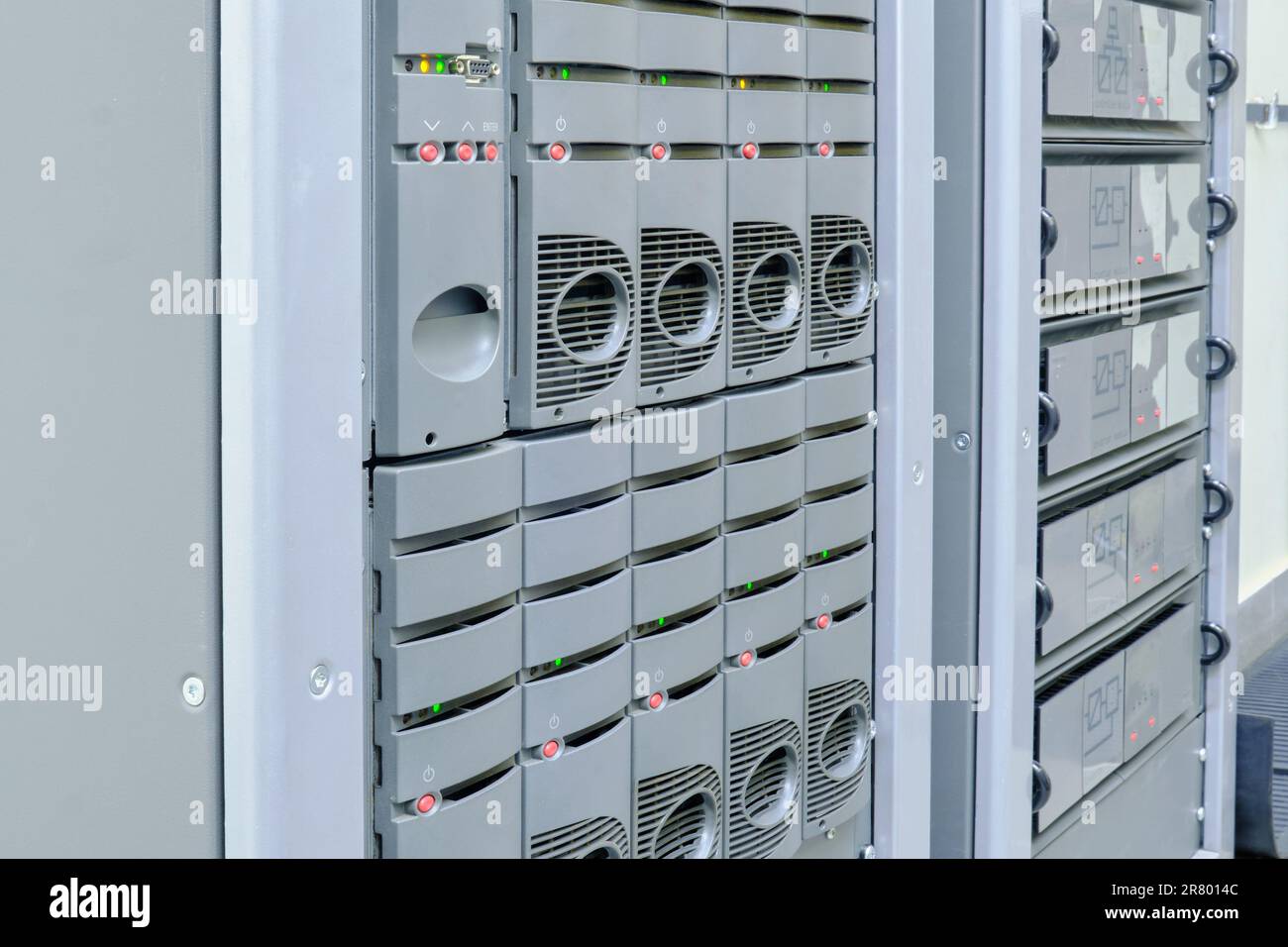 Control panel on the UPS module displays important information about