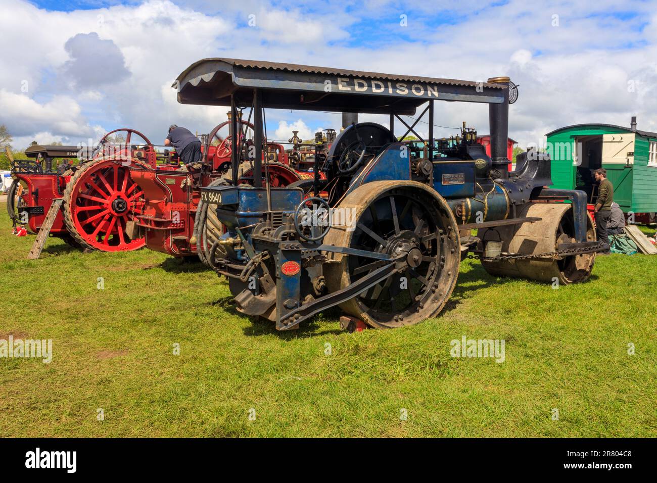 1922 Aveling & Porter Traction Engine at the Abbey Hill Steam Rally, Yeovil, Somerset, UK Stock Photo