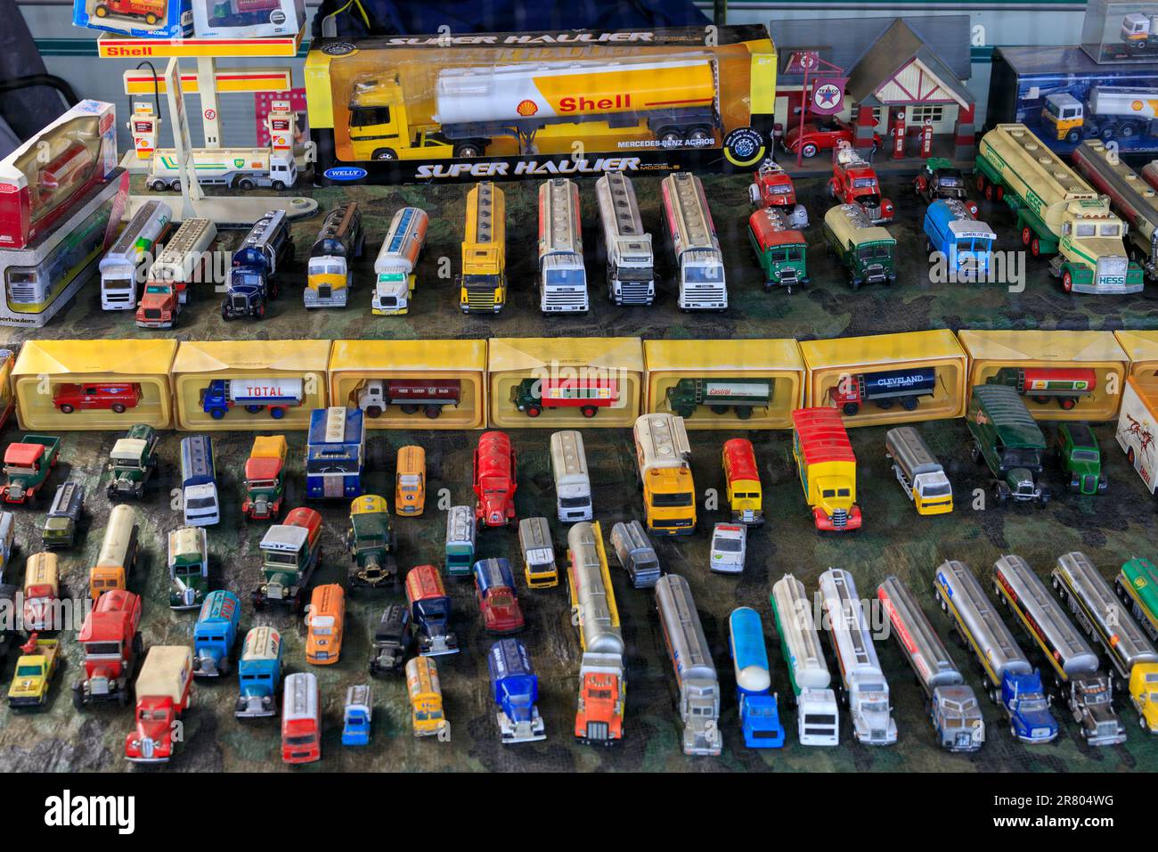 A selelction of toy lorries and trucks at the Abbey Hill Steam Rally ...