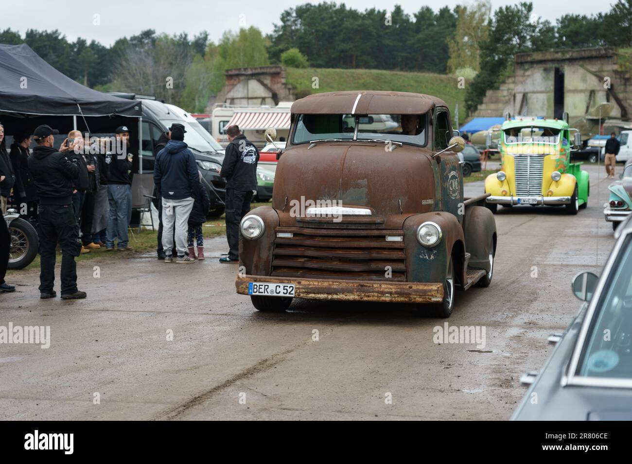 FINOWFURT, GERMANY - MAY 06, 2023: The pickup truck Chevrolet COE (cab over engine), 1952. Race festival 2023. Season opening. Stock Photo