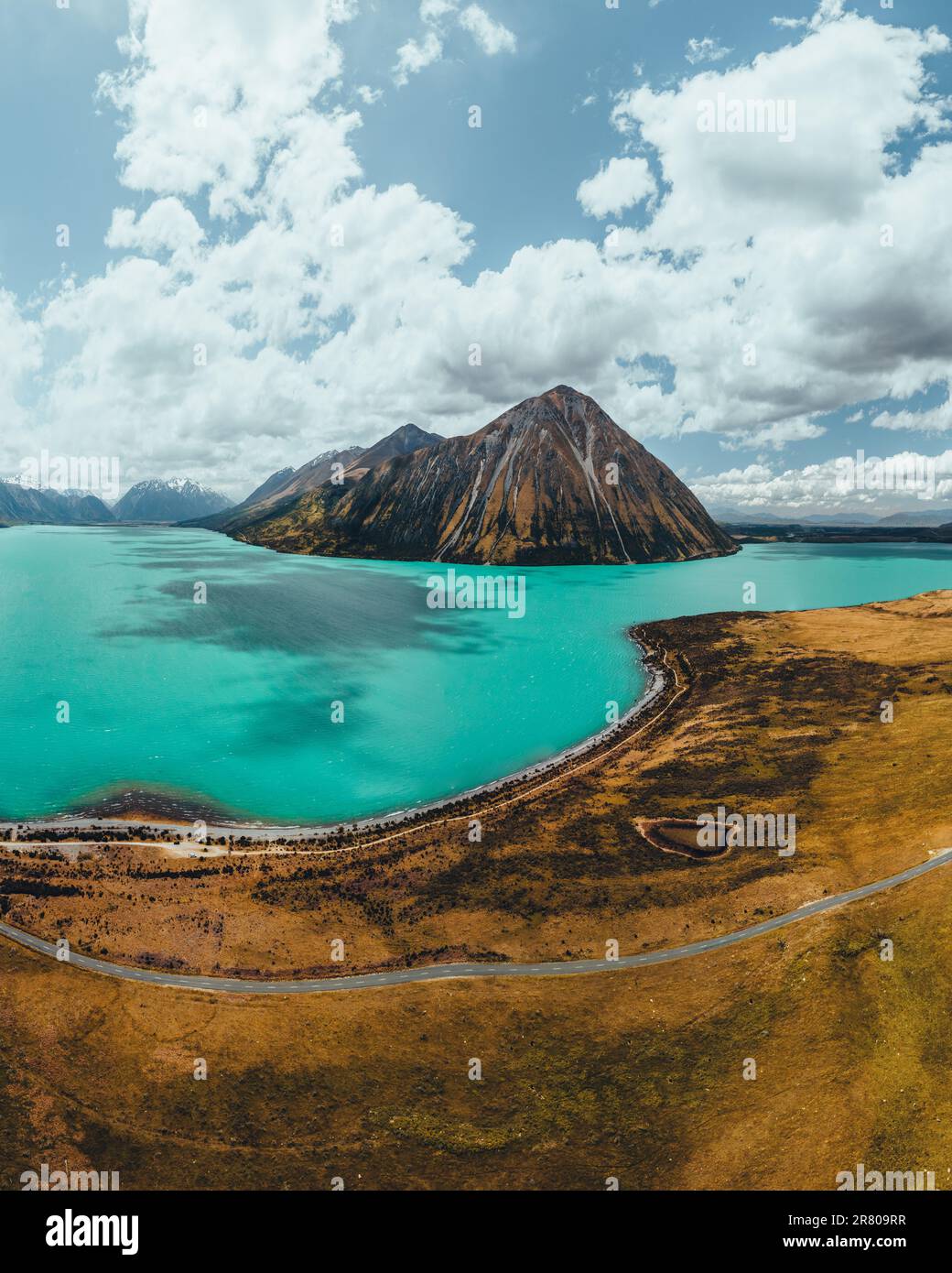 Lake Pukaki and Lake Ben Ohau view from Glentanner Park Centre near ...