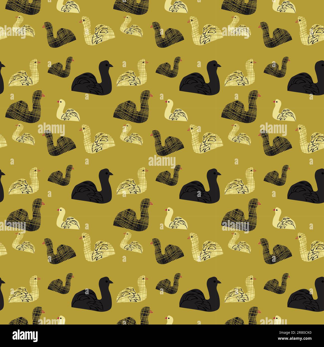 Seamless background with birds, vector, illustration Stock Vector Image ...
