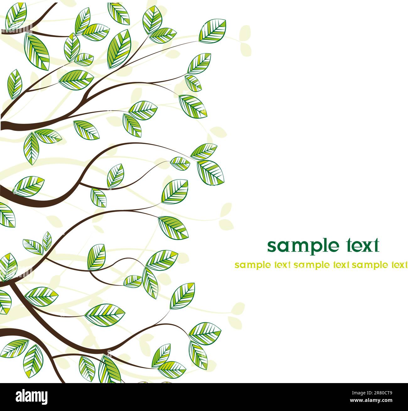 Lush branches Stock Vector Images - Alamy