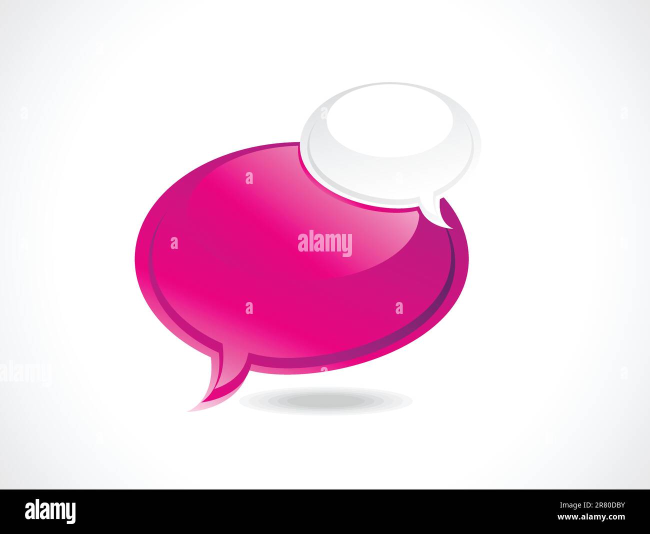 abstract glossy speech bubble vector illustration Stock Vector Image ...