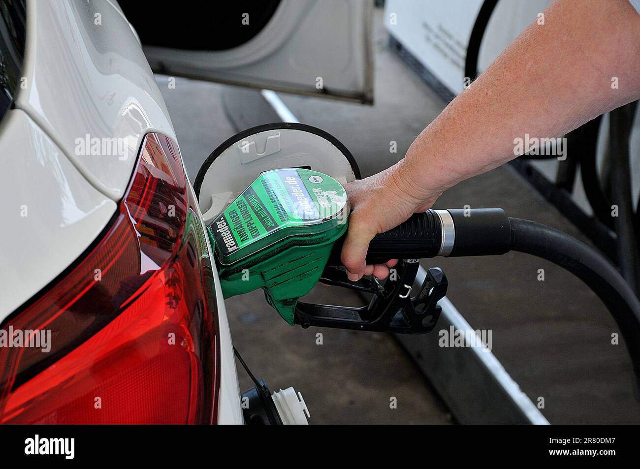 18June 2023/People at gas station at Totalenergies gas station at