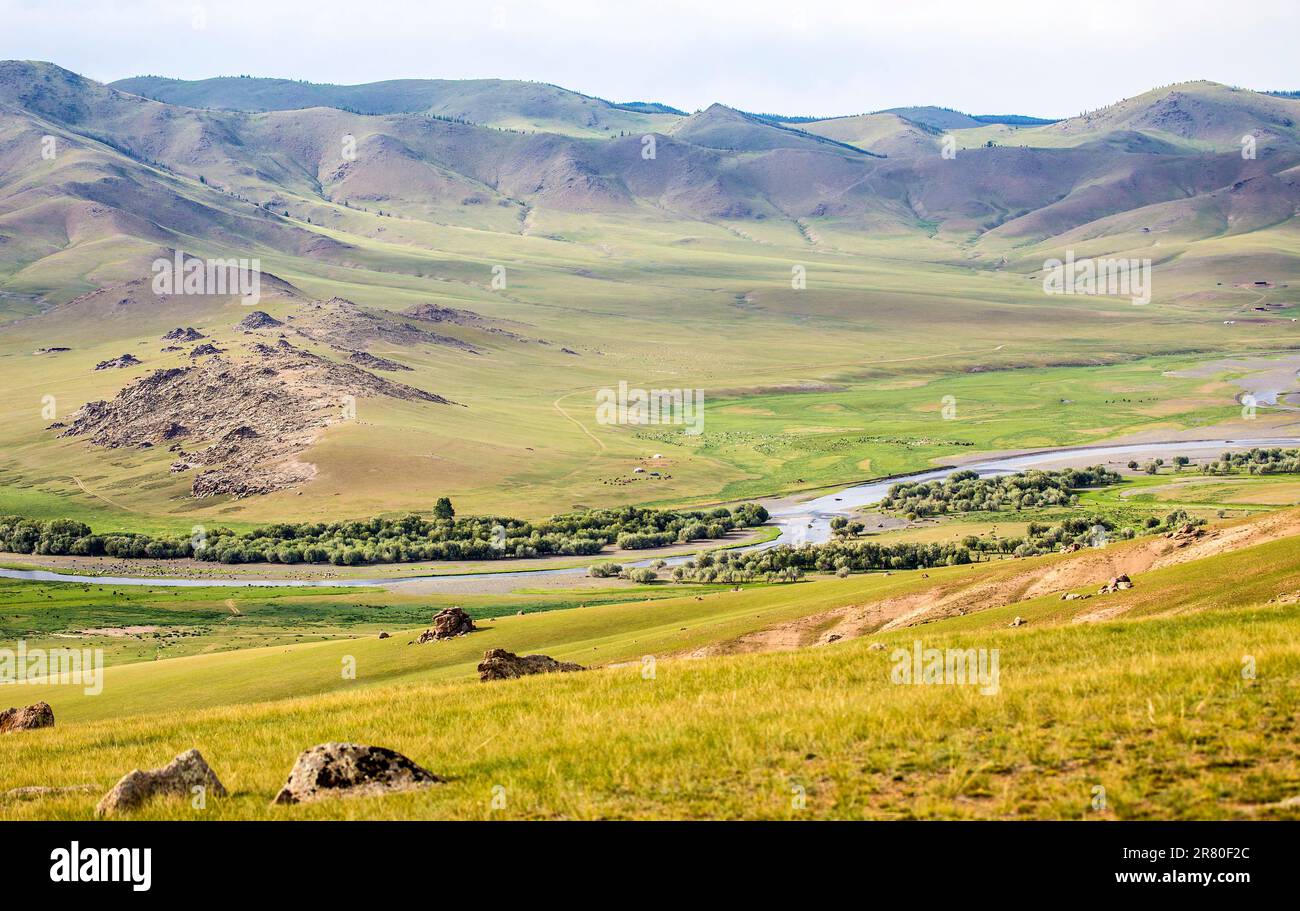 In the Orkhon valley Stock Photo - Alamy