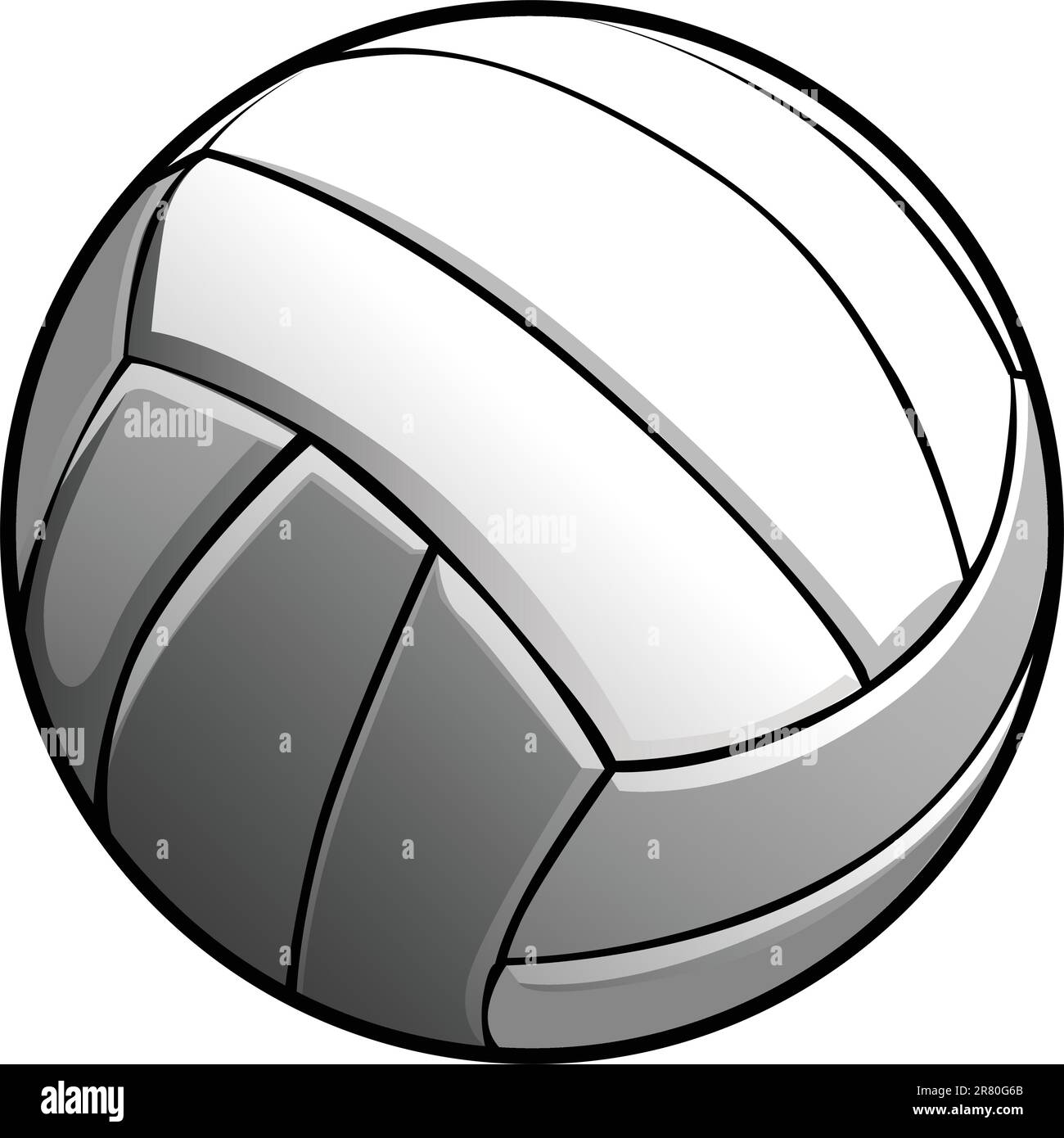 Vector Image of a Volleyball Ball Illustration Stock Vector