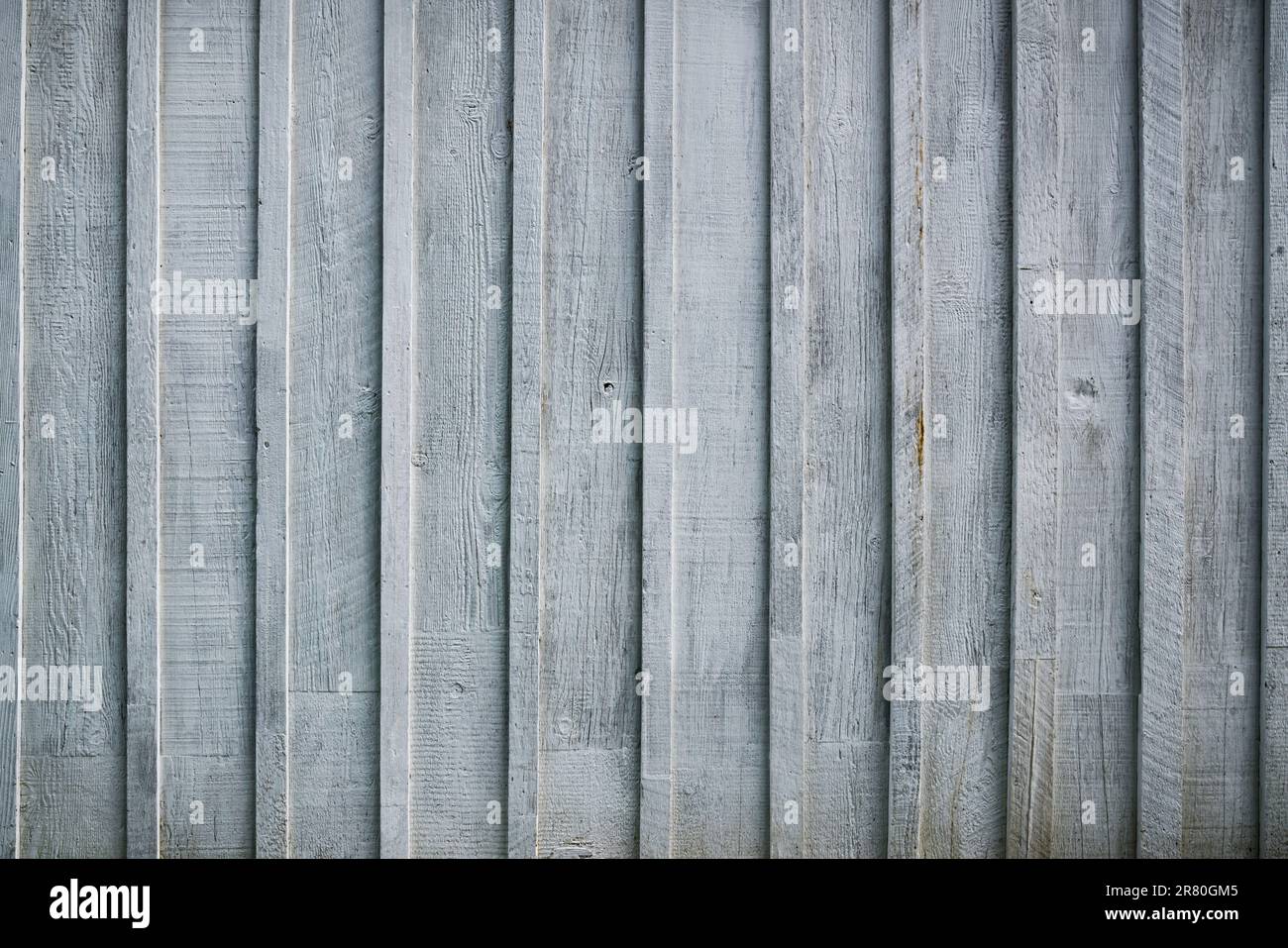 Rustic gray vertical wood plank  wall background Stock Photo