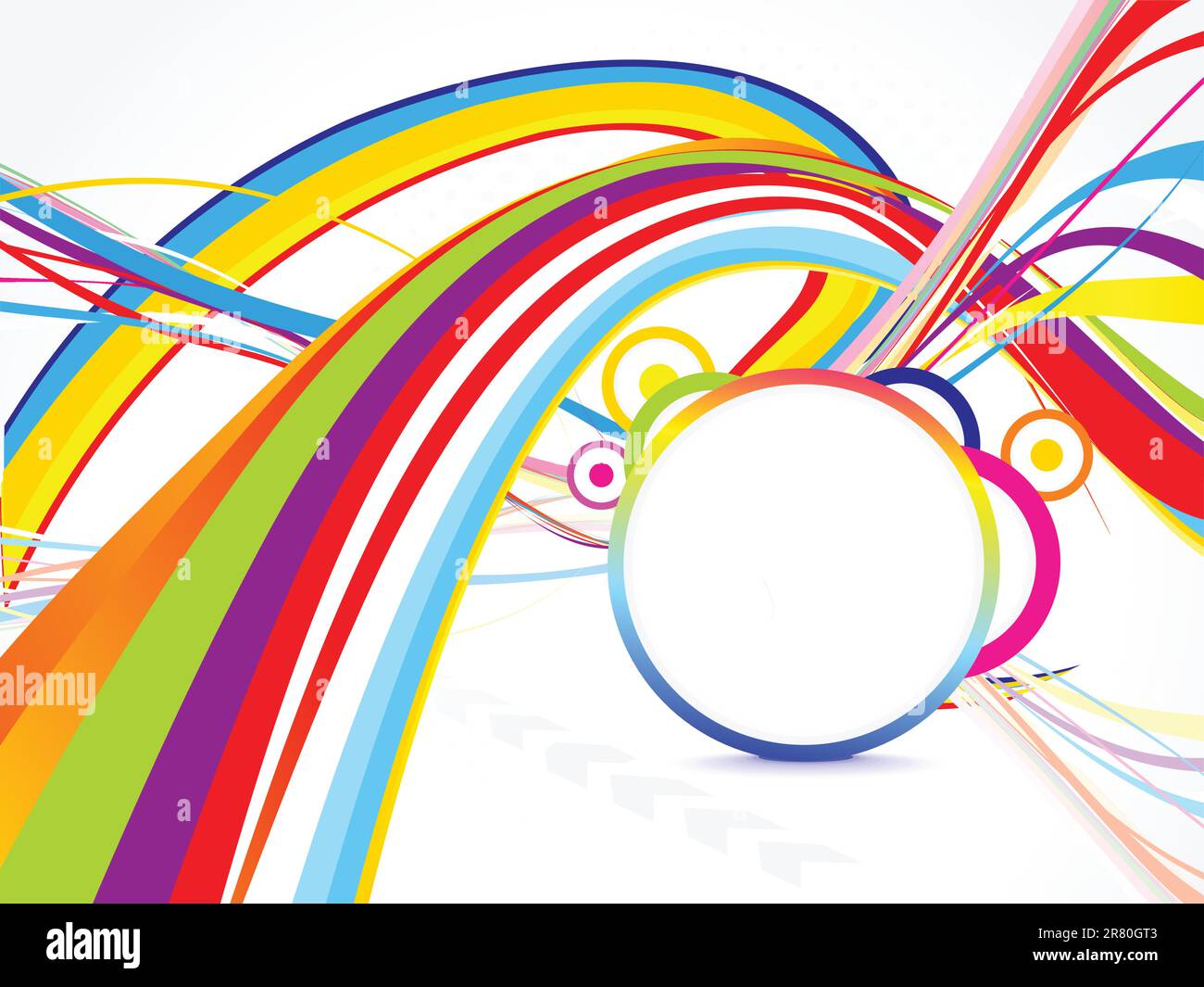 abstract colorful background with wave vector illustration Stock Vector ...
