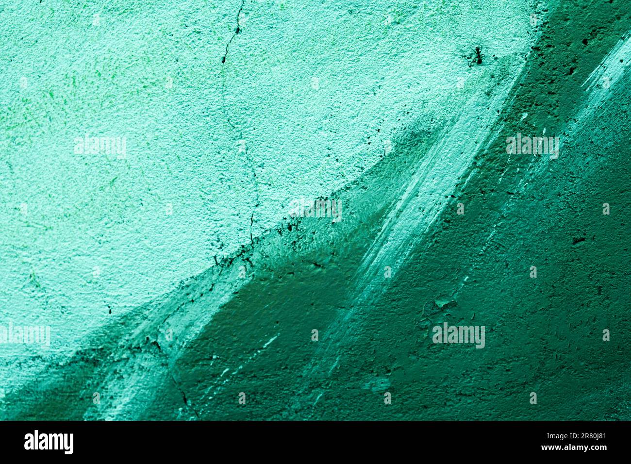 Green shades concrete surface background. Texture, copy space Stock