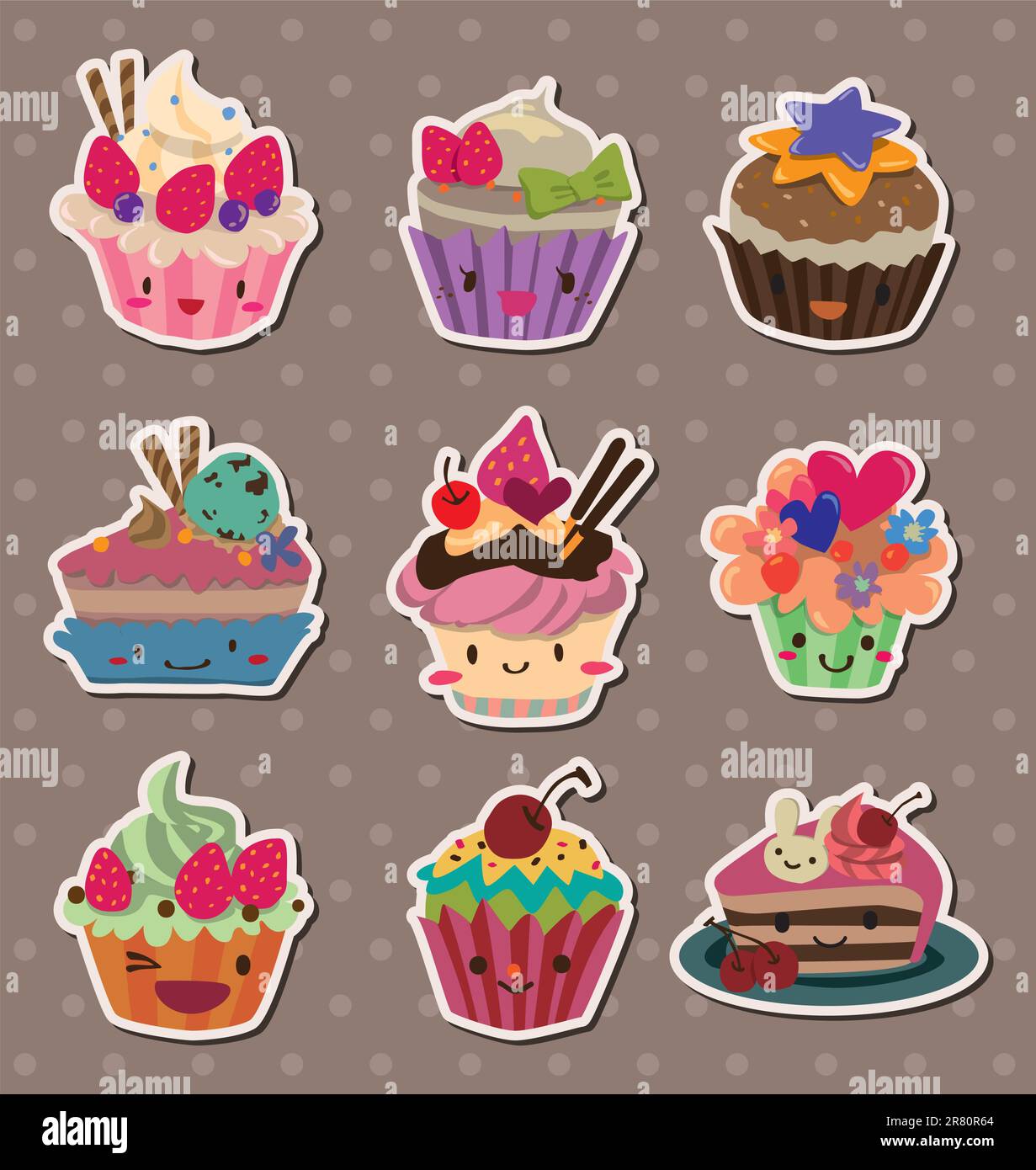 Happy birthday stickers Stock Vector Images - Alamy