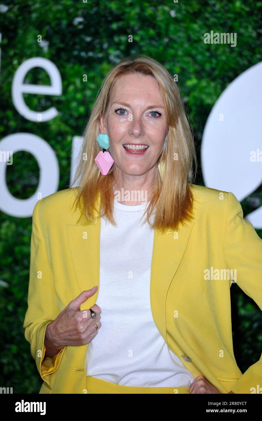 MONTE-CARLO, MONACO - JUNE 18:Ditte Hansen attend the 'Chorus Girls' photocall  during the 62nd Monte Carlo TV Festival on June 18, 2023 in Monte-Carl Stock Photo