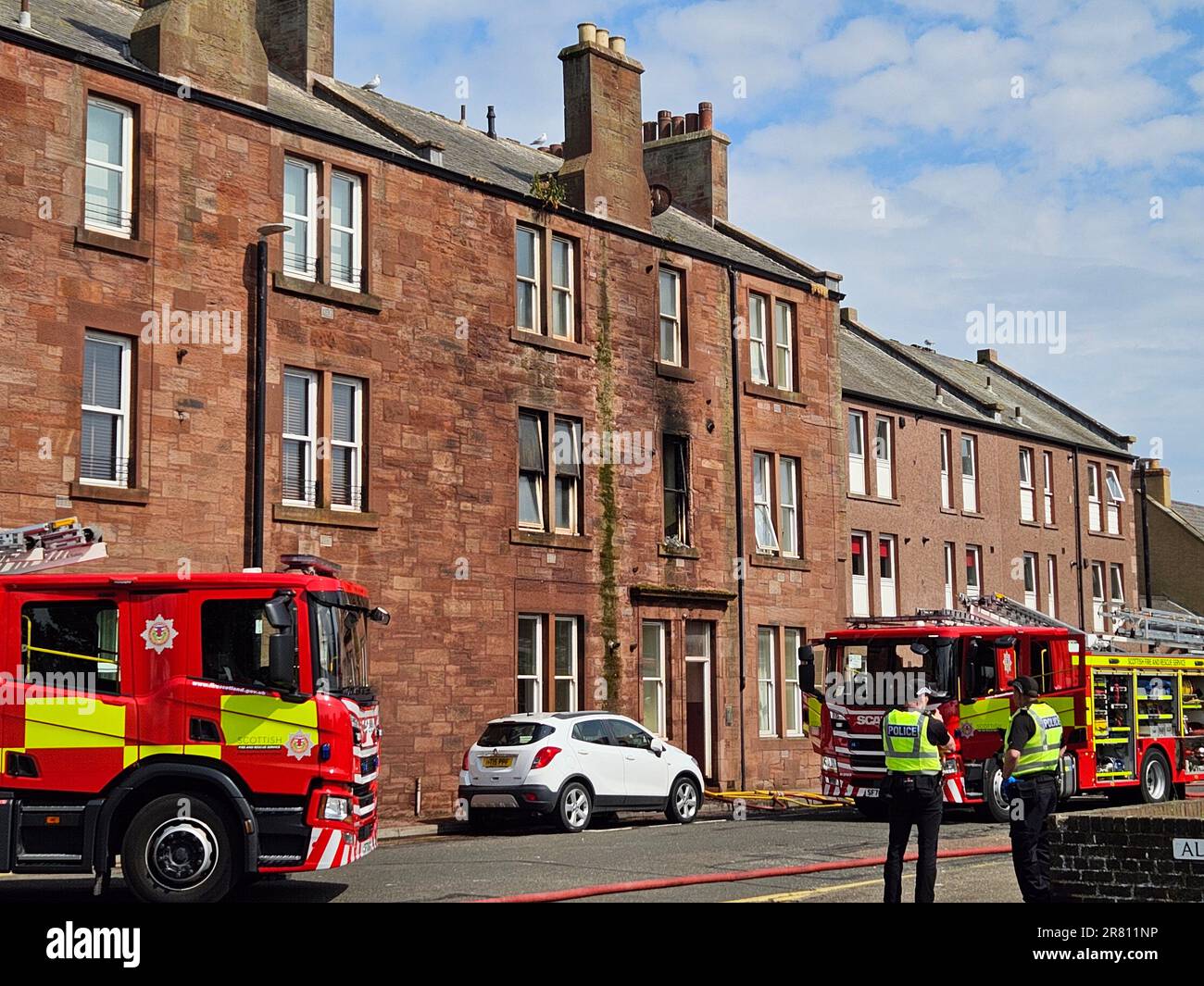 Arbroath Fire Reppic scotland fire hi-res stock photography and images - Alamy