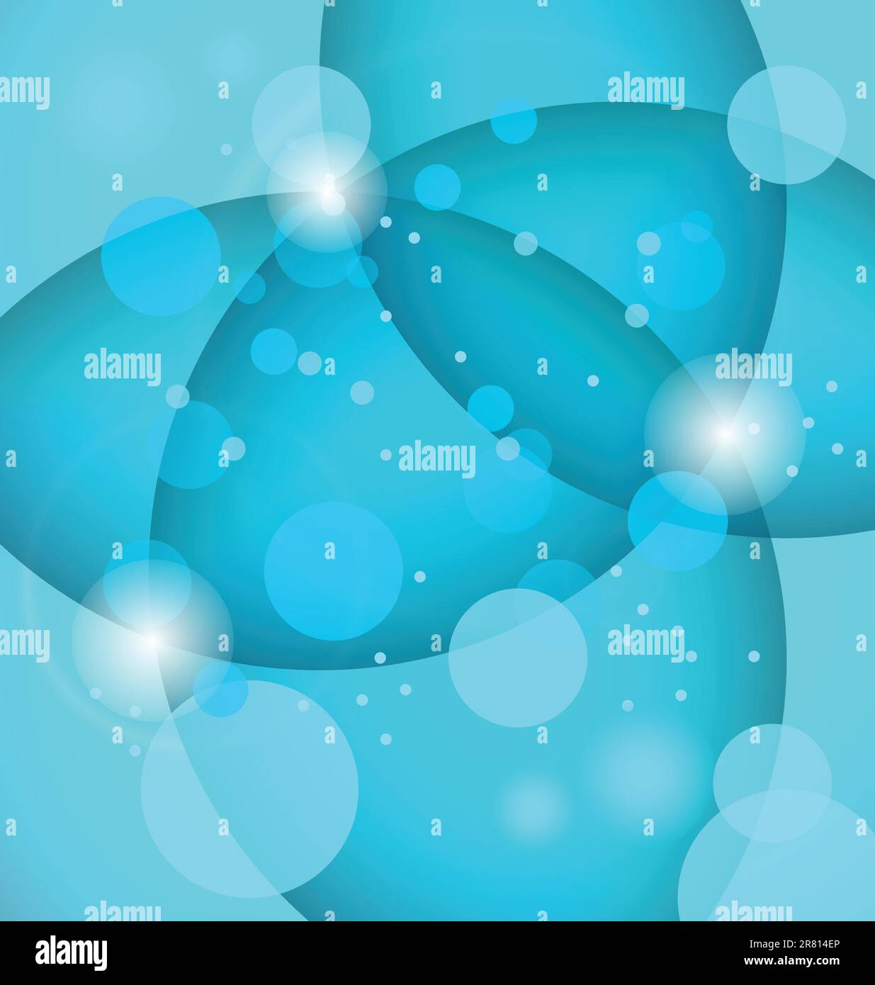 Illustration abstract background with transparent circles - vector ...