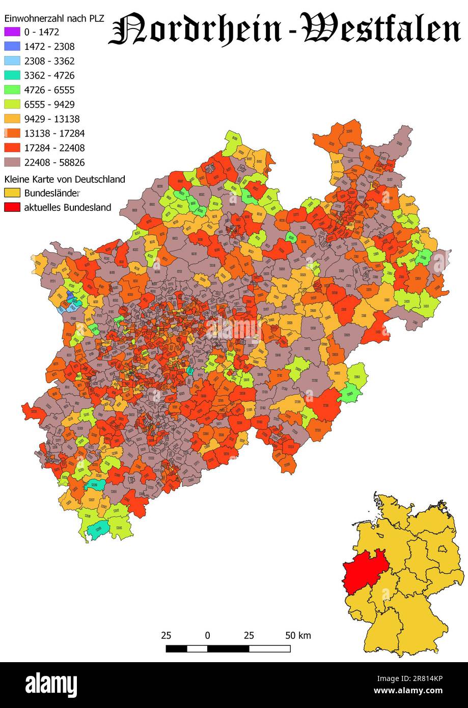 Germany Map Population By Zip Code Map Of Federal State, 43 OFF